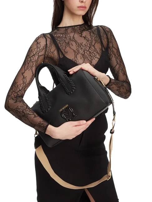 BRAIDED Borsa a bauletto con tracolla Nero - Borse Donna