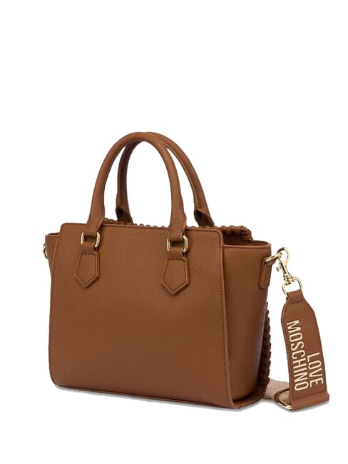 BRAIDED Borsa a mano con tracolla cammello - Borse Donna