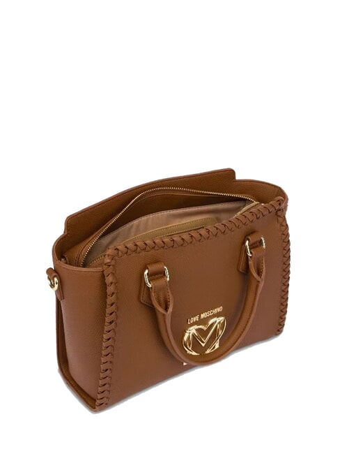 BRAIDED Borsa a mano con tracolla cammello - Borse Donna