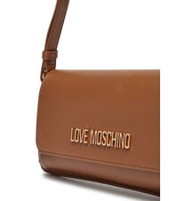 LOVE MOSCHINO LOGO LETTERING Borsa a spalla cammello - Borse Donna - 3