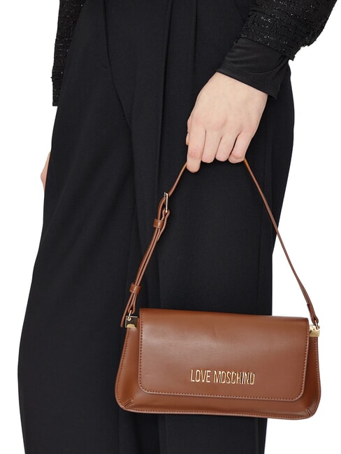 LOGO LETTERING Borsa a spalla cammello - Borse Donna