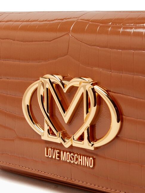 CROCO Pochette a tracolla cammello2 - Borse Donna