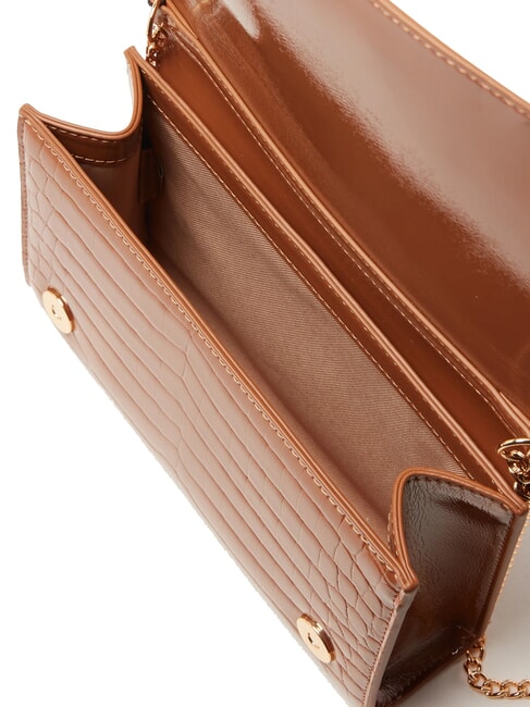 CROCO Pochette a tracolla cammello2 - Borse Donna