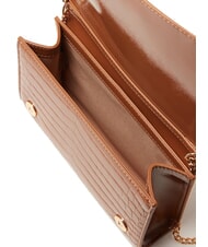 LOVE MOSCHINO CROCO Pochette a tracolla cammello2 - Borse Donna - 4