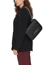 LOVE MOSCHINO QUILTED Borsa a spalla, a tracolla Nero/nero - Borse Donna - 5