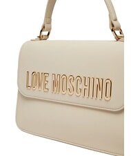 LOVE MOSCHINO BOLD LOVE Borsa a mano con tracolla avorio - Borse Donna - 3