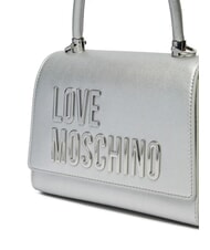 LOVE MOSCHINO BOLD LOVE Borsa a cartelletta con tracolla silver - Borse Donna - 3