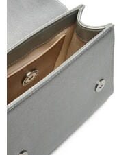 LOVE MOSCHINO BOLD LOVE Borsa a cartelletta con tracolla silver - Borse Donna - 4