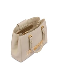 LOVE MOSCHINO BOLD LOVE Borsa a mano con tracolla avorio - Borse Donna - 4