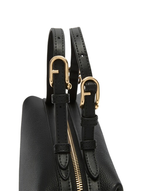 DOUBLE Borsa a bauletto in pelle con tracolla Nero - Borse Donna