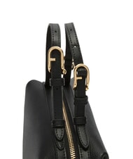 FURLA DOUBLE Borsa a bauletto in pelle con tracolla Nero - Borse Donna - 3