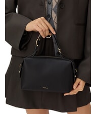 FURLA DOUBLE Borsa a bauletto in pelle con tracolla Nero - Borse Donna - 5