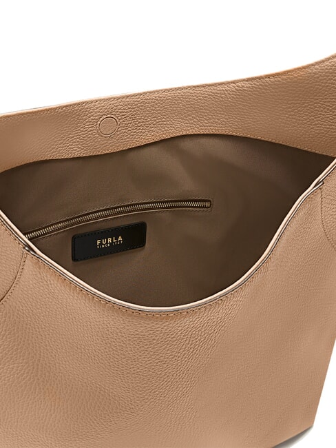 LARA Borsa sacca a spalla in pelle deserto - Borse Donna