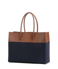 COCCINELLE MYRTHA DENIM Borsa a spalla blue den/cognac - Borse Donna - 3
