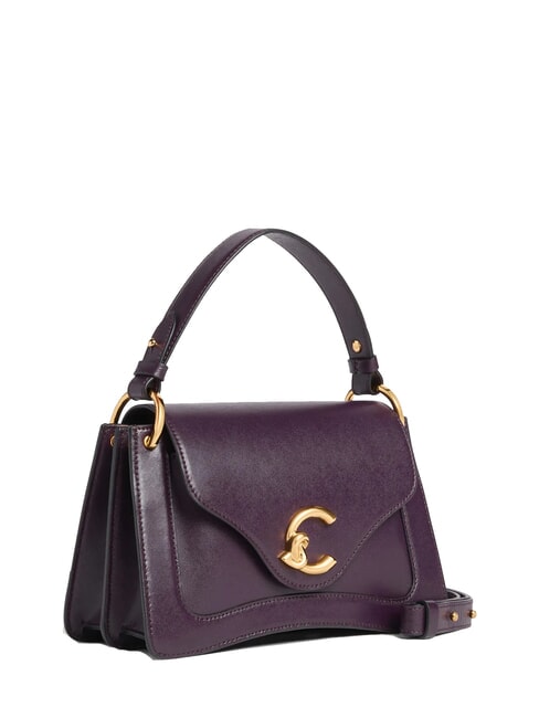 C-ME CALF COCKER Borsa piccola in pelle con tracolla prune - Borse Donna