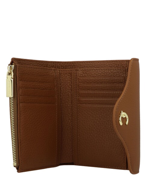 C-ME Portafoglio medio in pelle cognac - Portafogli Donna