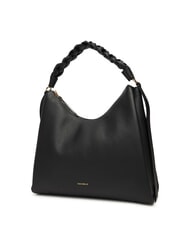 COCCINELLE CAMPIONARIO - BOHEME GRANA DOUBLE Sacca grande a spalla in pelle noir/cognac - Borse Donna - 2