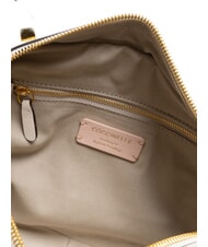 COCCINELLE MALETA CALF Borsa a mano in pelle con tracolla blanco - Borse Donna - 5