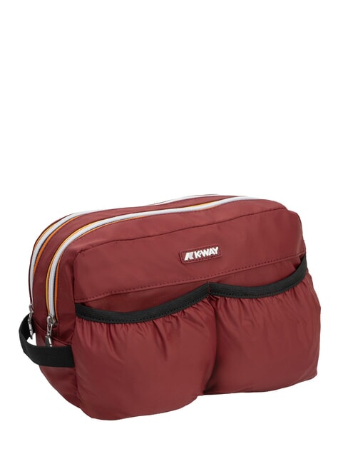 ALBAS Beauty case doppia zip con tasche red syrah - Beauty Case