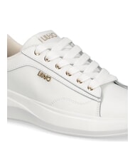 LIUJO CASPER 01 Sneakers con inserto laminato white/light gold - Scarpe Donna - 3