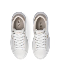 LIUJO CASPER 01 Sneakers con inserto laminato white/light gold - Scarpe Donna - 4