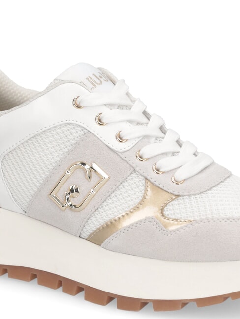 AMAZING 43 Sneakers inserti tessuto mesh white - Scarpe Donna