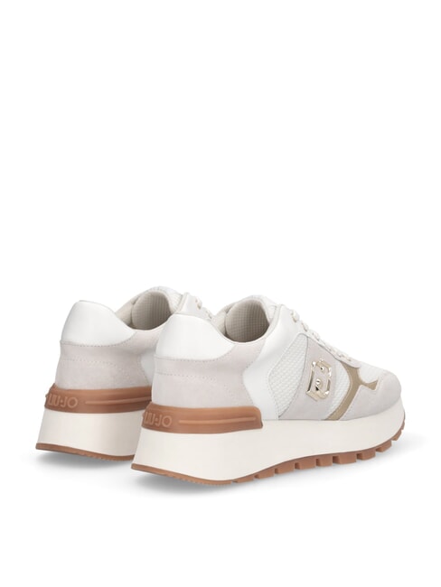 AMAZING 43 Sneakers inserti tessuto mesh white - Scarpe Donna