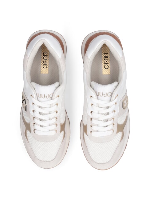 AMAZING 43 Sneakers inserti tessuto mesh white - Scarpe Donna