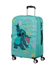 AMERICAN TOURISTER WAVEBREAKER DISNEY  Trolley Medio  stitch flower - Trolley Rigidi - 3