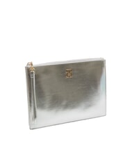TOMMY HILFIGER TH MONOGRAM Pochette a busta con polsierina metallic silver - Borse Donna - 2