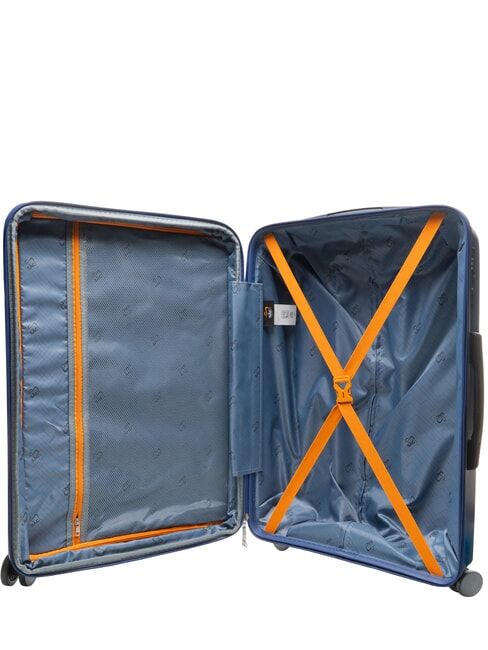 SLIDE Set Cabin + Medio e Grande espandibili, ultraresistenti royal blue - Trolley Rigidi