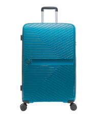 LESAC SLIDE Set Cabin + Medio e Grande espandibili, ultraresistenti malachite blue - Trolley Rigidi - 4
