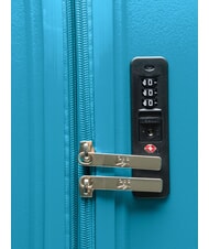 LESAC SLIDE Set Cabin + Medio e Grande espandibili, ultraresistenti malachite blue - Trolley Rigidi - 7