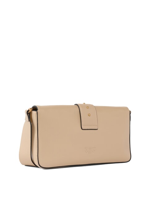 LOVE ONE CLASSIC SLOUCHY Borsa a spalla in pelle beige-grigio fumo-antique gold - Borse Donna