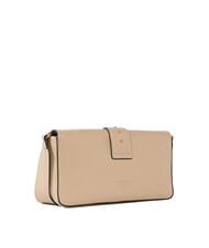 PINKO LOVE ONE CLASSIC SLOUCHY Borsa a spalla in pelle beige-grigio fumo-antique gold - Borse Donna - 2