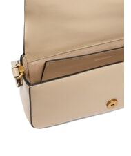 PINKO LOVE ONE CLASSIC SLOUCHY Borsa a spalla in pelle beige-grigio fumo-antique gold - Borse Donna - 4