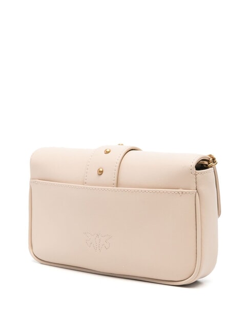 LOVE ONE POCKET Borsa in pelle beige-grigio fumo-antique gold - Borse Donna