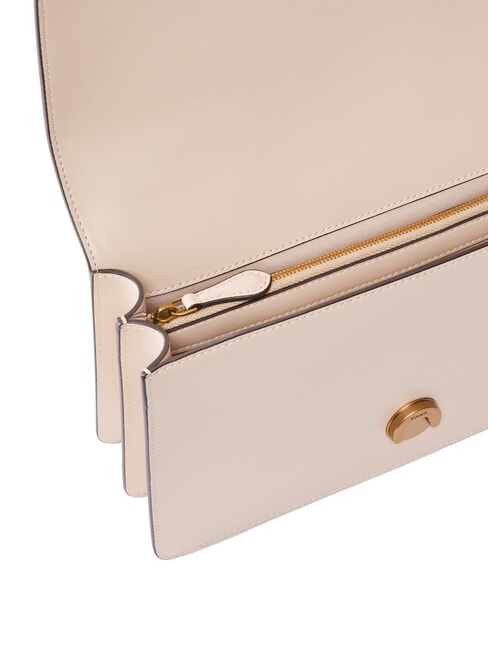 LOVE ONE CLASSIC Borsa in pelle a tracolla con flap beige-grigio fumo-antique gold - Borse Donna