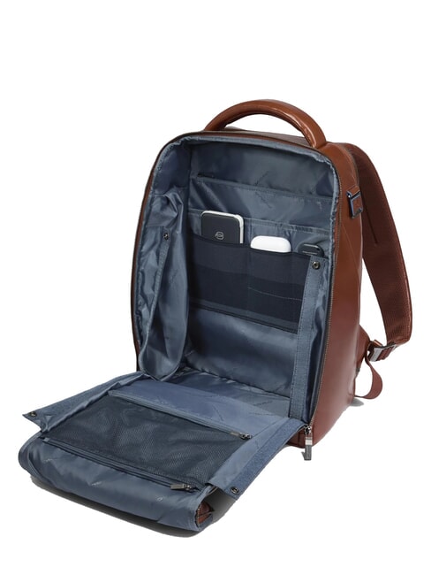 BLUE SQUARE Zaino in pelle, porta pc 14" MARRONE - Zaini da lavoro porta PC