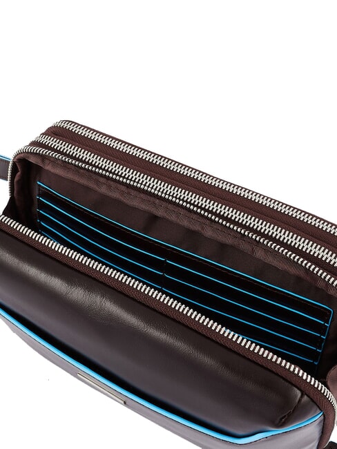 BLUE SQUARE Pochette organizzata in pelle MOGANO - Porta tablet & Organizer