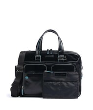 PIQUADRO BLUE SQUARE Cartella porta pc 15" in pelle Nero - Cartelle Lavoro - 3