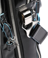 PIQUADRO BLUE SQUARE Cartella porta pc 15" in pelle Nero - Cartelle Lavoro - 5