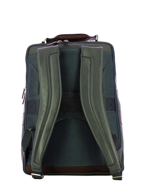 X1 Zaino in pelle, porta pc 15.6" blu/marrone - Zaini da lavoro porta PC