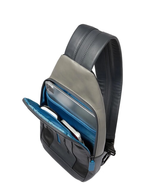 URBAN Zaino monospalla porta iPad®mini nero grigiongr - Tracolle Uomo