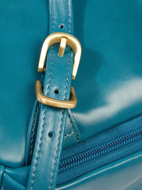 BLUE SQUARE  Zaino porta PC 14", in pelle ottanio 3 - Zaini da lavoro porta PC