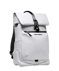 PIQUADRO CORNER SPECIALE GOMMATO Zaino roll-top, porta pc 14" bianco - Zaini da lavoro porta PC - 2