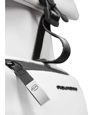 PIQUADRO CORNER SPECIALE GOMMATO Zaino roll-top, porta pc 14" bianco - Zaini da lavoro porta PC - 4