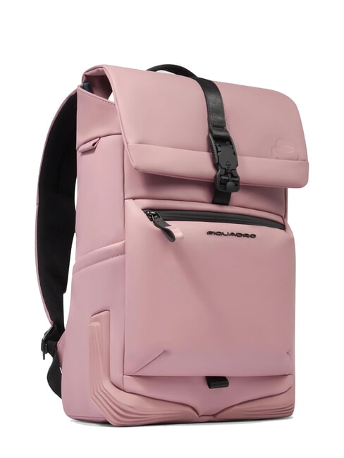 CORNER SPECIALE GOMMATO Zaino roll-top, porta pc 14" ROSA - Zaini da lavoro porta PC