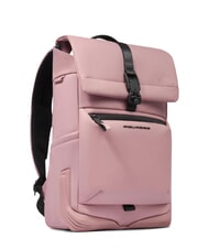 PIQUADRO CORNER SPECIALE GOMMATO Zaino roll-top, porta pc 14" ROSA - Zaini da lavoro porta PC - 2