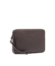 PIQUADRO BLACK SQUARE Pochette uomo in pelle con polsierina MORO - Porta tablet & Organizer - 2